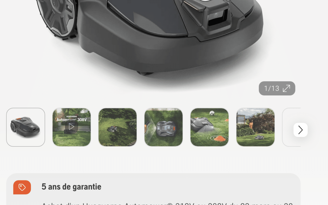 Promotion Husqvarna – encore 1 semaine pour avoir 5 ANS DE GARANTIE !
